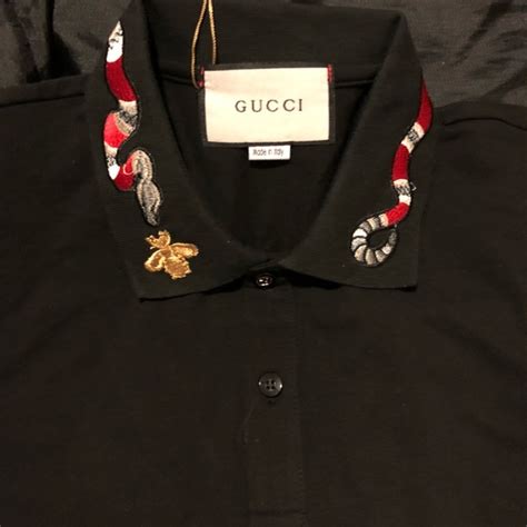 gucci kids snake shirt|gucci polo snake collar.